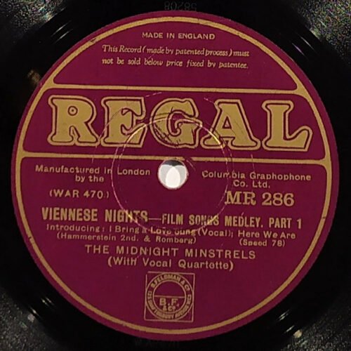 The Midnight Minstrels - Viennese Nights - Film Songs Medley