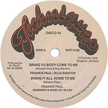 Frankie Paul - Bring Yu Body Come To Me