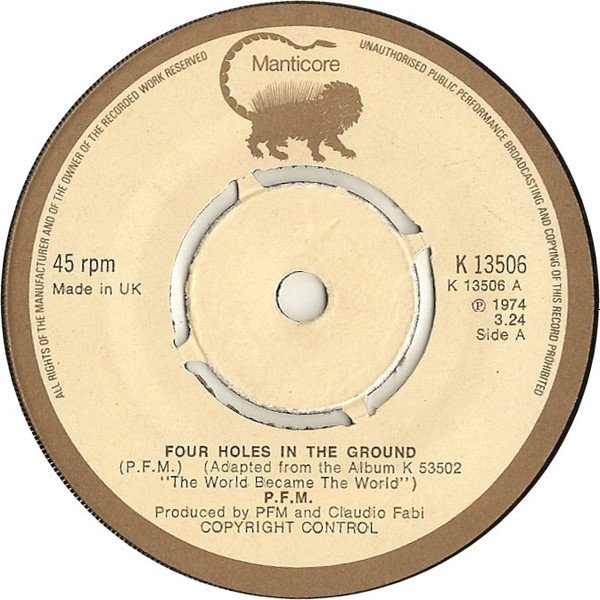 Premiata Forneria Marconi - Four Holes In The Ground