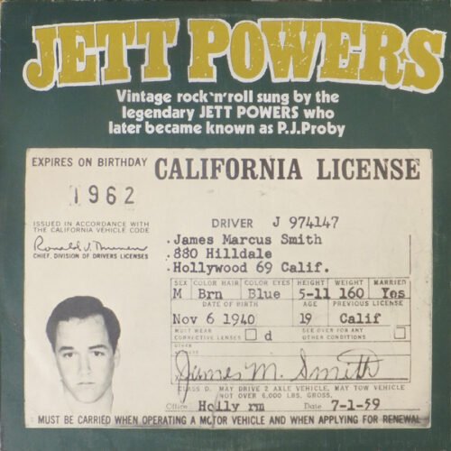 Jett Powers - California License