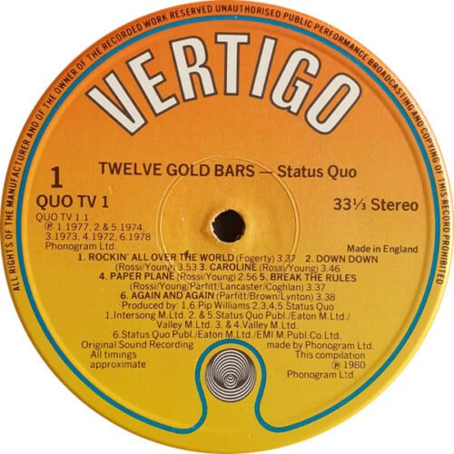 Status Quo - 12 Gold Bars Volume I+I