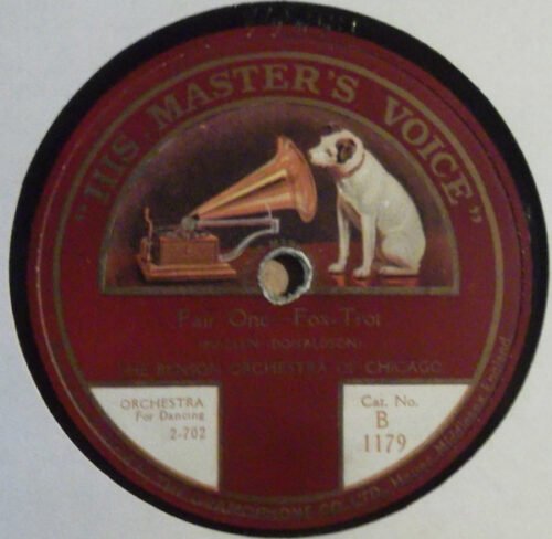 The Benson Orchestra Of Chicago - Fair One / I'd Love To Fall Asleep And Wake Up In My Mammy's Arms