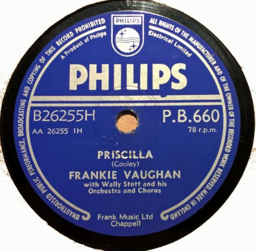 Frankie Vaughan - Priscilla / The Garden Of Eden