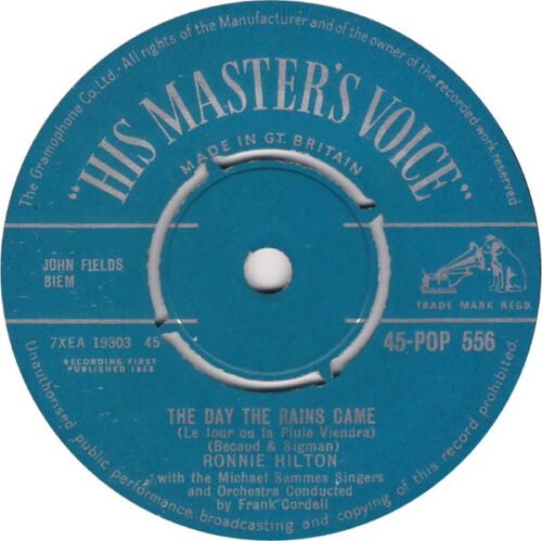 Ronnie Hilton - The Day The Rains Came