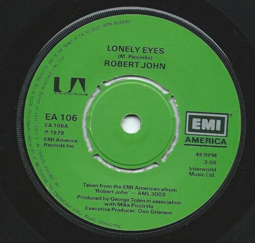 Robert John - Lonely Eyes / Dance The Night Away