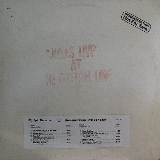 Southside Johnny & The Asbury Jukes - Jukes Live At The Bottom Line
