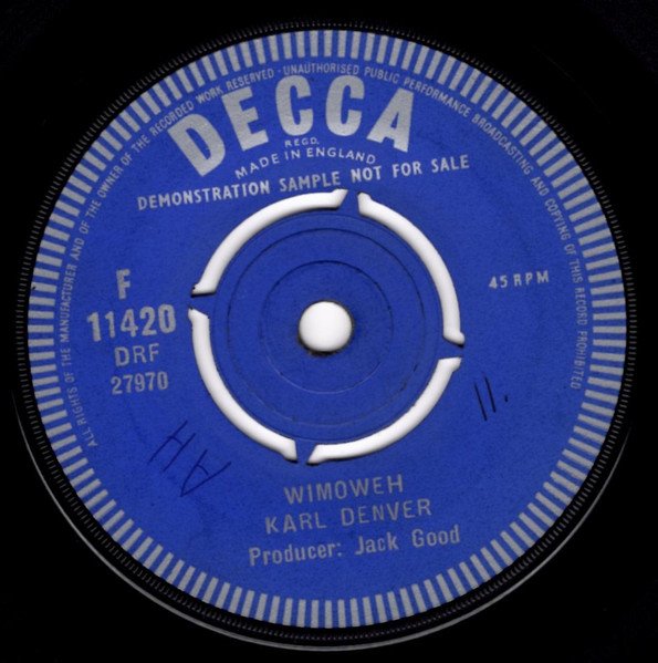 Karl Denver - Wimoweh / Gypsy Dave