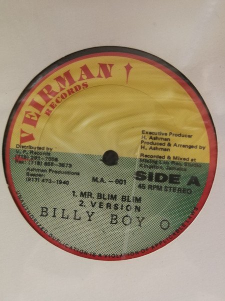 Billy Boyo - Mr. Blim Blim / Stop Sell Gun