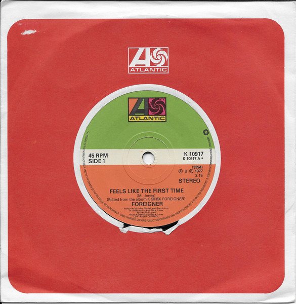 Foreigner - Feels Like The First Time vinyl record