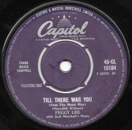 Peggy Lee - Till There Was You