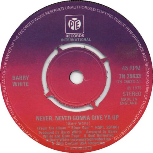 Barry White - Never, Never Gonna Give Ya Up