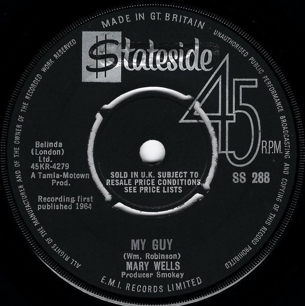 Mary Wells - My Guy vinyl record