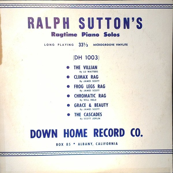 Ralph Sutton (2) - Ragtime Piano Solos
