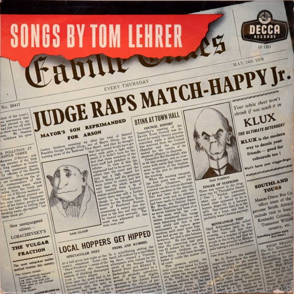 Tom Lehrer - Songs By Tom Lehrer