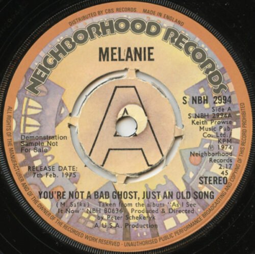 Melanie (2) - You're Not A Bad Ghost, Just An Old Song