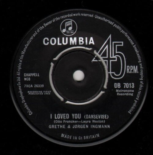 Grethe & Jørgen Ingmann - I Loved You (Dansevise)