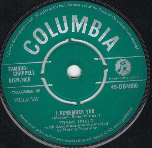 Frank Ifield - I Remember You