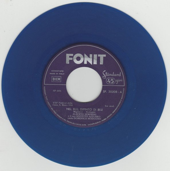 Alberto Semprini E Il Suo Sestetto Azzurro - Nel Blu, Dipinto Di Blu