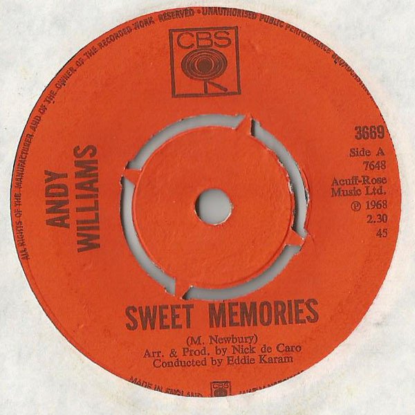 Andy Williams - Sweet Memories