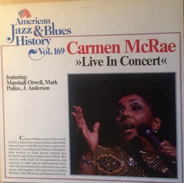 Carmen McRae - Live In Concert
