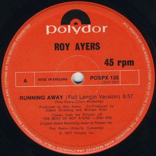 Roy Ayers - Running Away / Can't You See Me