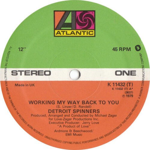 Spinners - Working My Way Back To You