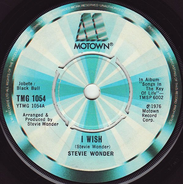 Stevie Wonder - I Wish vinyl record