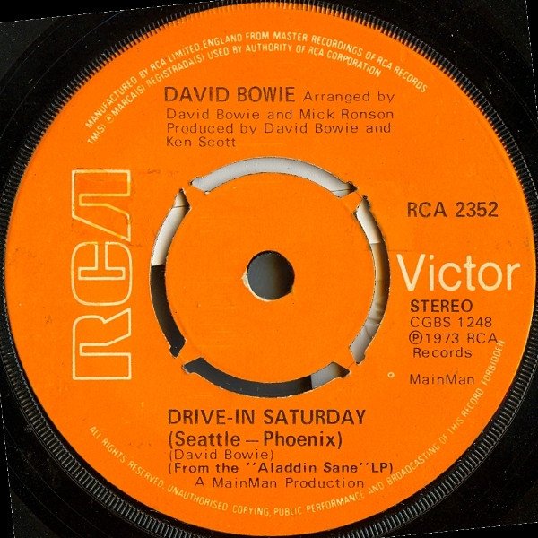 David Bowie - Drive-In Saturday vinyl record