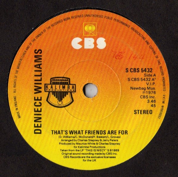 Deniece Williams - That's What Friends Are For vinyl record