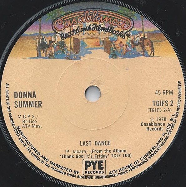 Donna Summer - Last Dance vinyl record