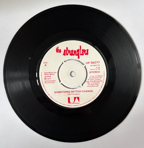 The Stranglers - Something Better Change / Straighten Out vinyl record