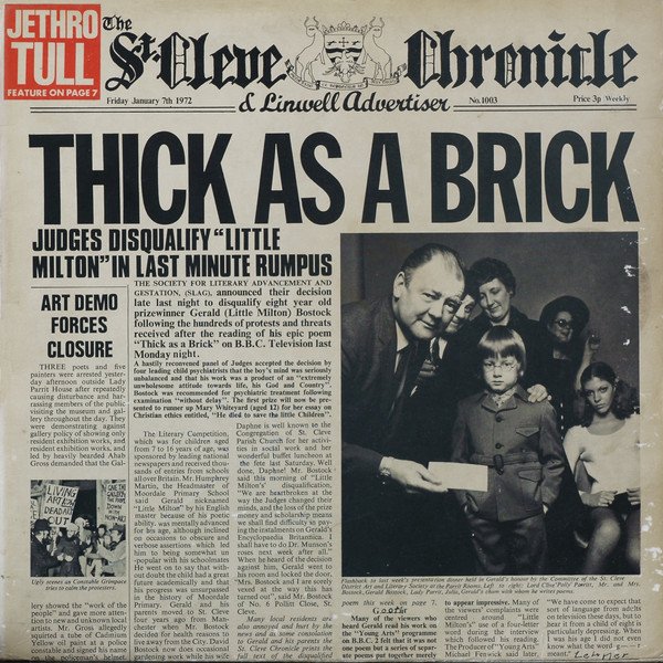 Jethro Tull - Thick As A Brick vinyl record