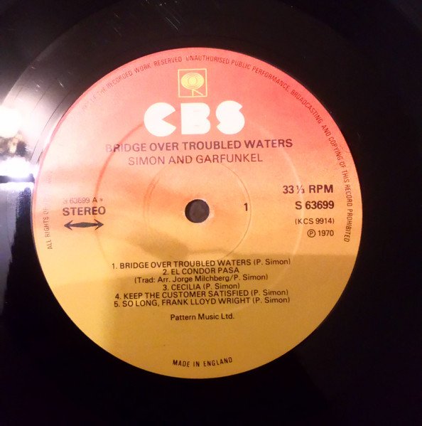 Simon & Garfunkel - Bridge Over Troubled Water vinyl record