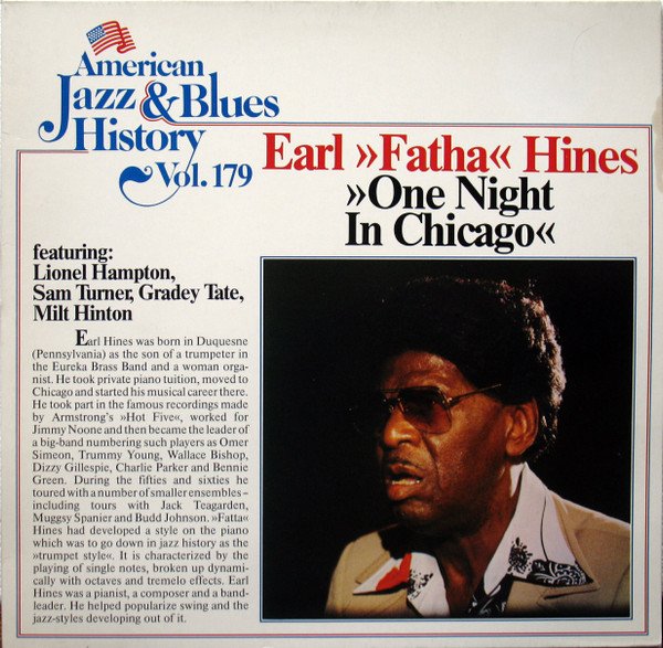 Earl Hines - One Night In Chicago vinyl record