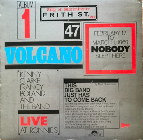 Clarke-Boland Big Band - Live At Ronnie's; Album 1; Volcano