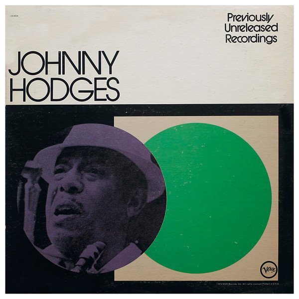 Johnny Hodges - Previously Unreleased Recordings vinyl record