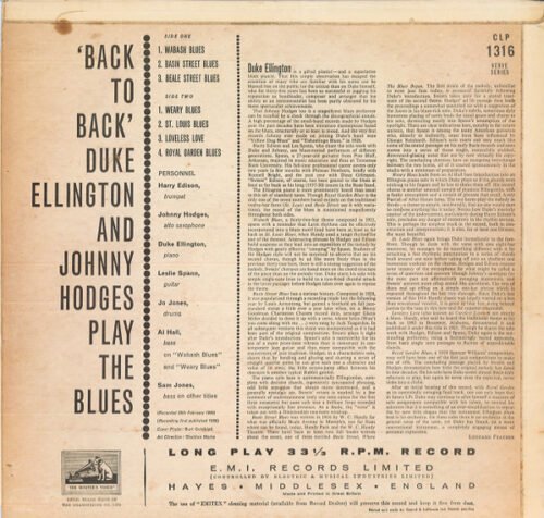 Duke Ellington - Back To Back (Duke Ellington And Johnny Hodges Play The Blues)